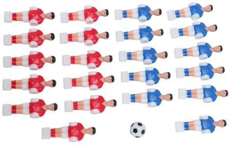ZDETGU Juego de Jugadores de Repuesto para Futbolín, 22 Piezas, Accesorios de Futbolín con 32 Mm para Mesas y Figuras de 4824 para un Juego Mejorado