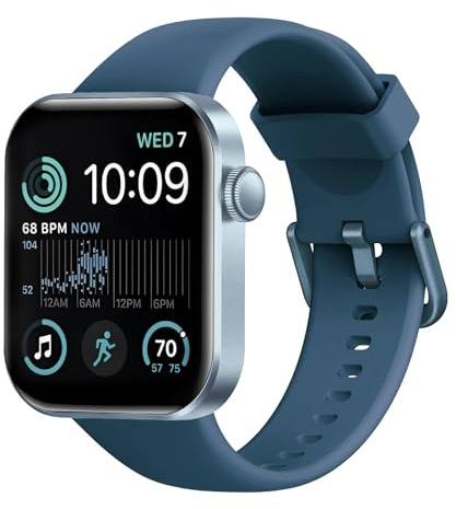 Smartwatch Uomo Donna, 1.85 Orologio Smartwatch con Effettua/Risposta Chiamate, 140 Sportive Smart Watch con Contapassi/Sonno/Cardiofrequenzimetro/SpO2, Impermeabil IP68 Smartband per Android iOS