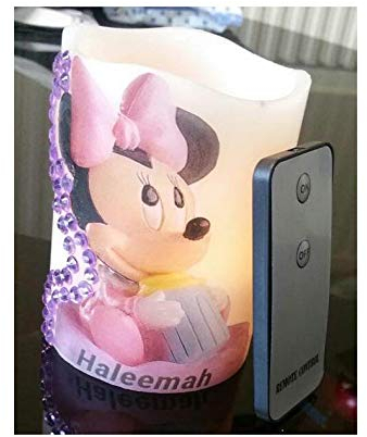 Mr. Gadget Solutions® Attraente Design di Candele, Candele LED con Topolino Immagine per la Decorazione Domestica