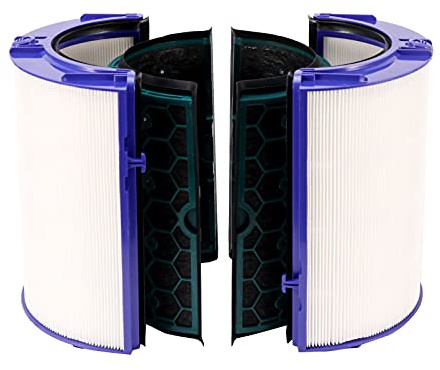 Hepa-Filter & Aktivkohlefilter für Dyson TP04 TP05 HP04 HP05 DP04, Luftreiniger-Zubehör 360 Filtersystem für Dyson Pure Cool Purifying Fans