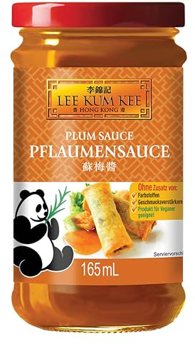 Lee Kum Kee Pflaumensauce – Fruchtig-süße Sauce aus chinesischen Pflaumen mit Ingwer und Chilischoten – 1 x 165 ml
