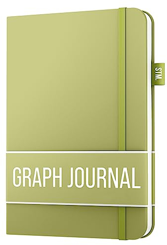 Notizbuch a5 kariert for writing | 150 Seiten, 120 g/m² dickes Papier mit Haftnotizen, Stifthalter, Gummiband, (V)-Leder-Hardcover | Scribbles That Matter notizbuch kariert, 5,75 x 8,2 Zoll