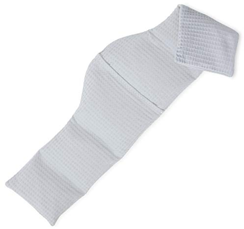 Amilian Kirschkernkissen ca. 75 x 15cm Wärmekissen Wärmekompresse Körnerkissen Kirschkernsack Kirschkern Kissen für Kinder Erwachsene ideal als Massagekissen Kältekissen Waffel Grau