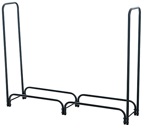 CLP Kaminholzständer Wilster I Robuster Kaminholzständer Aus Metall I Holzlager Im Industrial Look I Stapelhilfe Für Brennholz, Farbe:anthrazit, Größe:150x120x36 cm