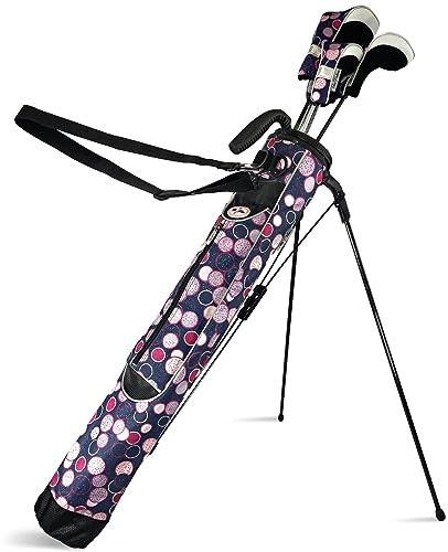 Women's Ultralight Sunday Bag | Taboo Fashions Stand Bag | Range Bag, Par 3, Executive Course | Self Flexing Stand, Adjustable Strap