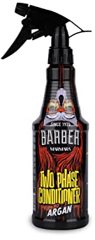 BARBER MARMARA Two Phase Conditioner Uomo No.3 Argan 500 ml | Leave in Hair Care Men | Anti Spliss | Profumo per capelli | Spray districante | Leave in condizionatore spray da uomo