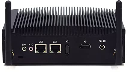 WEIDIAN PC sin Ventilador Mini PC Industrial 8GB RAM 256GB SSD Core i5 8350U Win11 Pro Mini computadora de Escritorio con 4K 2xHD, 2xRS232 COM, 2xLAN, 8xUSB VESA PC pequeña de Oficina Auto Power On