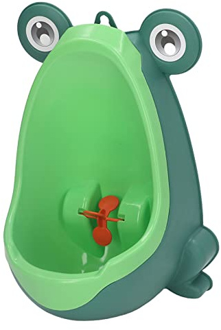 Urinoir pour Enfants, Mignon Grenouille Urinoir D'entraînement de Pot, Urinoir D'entraînement Pot fixé au Mur Visant la Cible Plastique Urinoir Salle Bain Drôle pour Enfants (Vert)