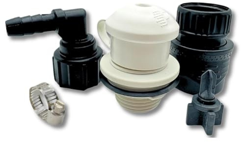 Outboard-Schnellanschluss-Spülkit für Mercury- Suzuki- Yamaha- & Honda-Bootsmotoren – Marine-Spüladapter mit Cowling-Dichtung & Schnellanschluss–UV-beständig & langlebiges, glasfaserverstärktes Nylon