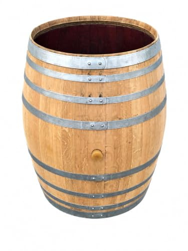 Fass-Schmiede Weinfass Pflanzkübel Blumenkübel 300l (4/4, Natur)