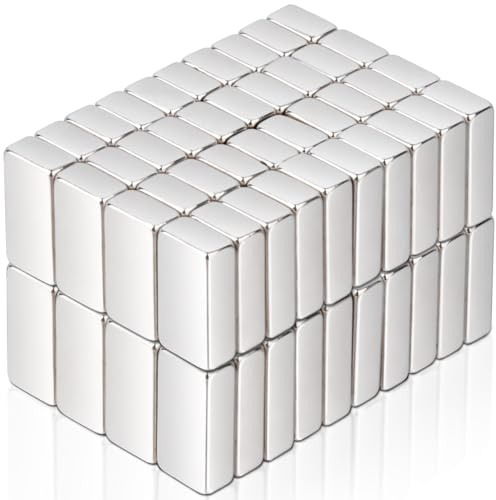 80Stück Kleine Magnete Stark, 10x5x3mm Neodym Magnete Extra Stark, Magneten für Magnettafel, Starker Magnet Magnetplatten, Magnet Rechteckige für Küchenschrank, Büro, Whiteboard, Pinnwand, Magnetboard