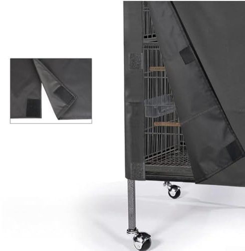 Wasserabweisende Vogelkäfigabdeckung mit atmungsaktivem Design aus 210D Oxford-Gewebe für optimale Tierpflege (97 x 61 x 122 cm)