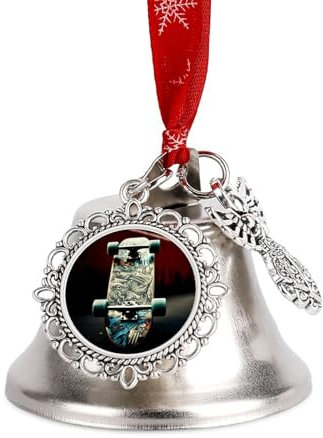 Weihnachtsglocken zum Aufhängen, Klingelglocke, Metall, Weihnachtsschmuck, Schlitten, Weihnachtsbaum, hängende Ornamente, Anhänger, dekorative Kuhglocken für Urlaubsdekoration