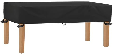 DKHLYB Gartentisch 600D Abdeckung Tischplatte Abdeckung Winterfest Wasserdicht Oxford Gewebe 200x100x15 cm
