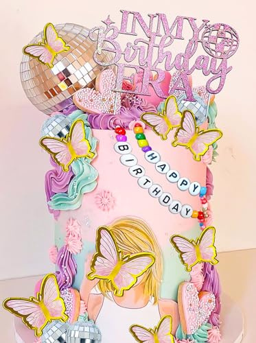 LaVenty Singer Birthday Cake Decoration Party Decorations | Birthday Girls Theme Photo Backdrop Party Music Fans Lover Party Supplies