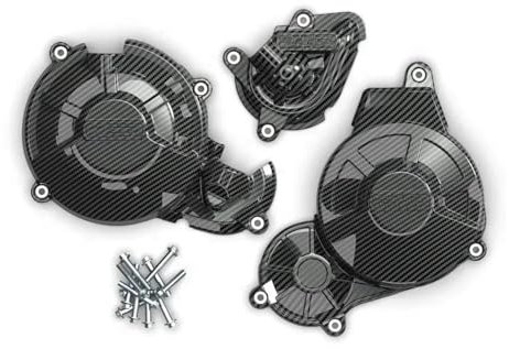 Motorrad-Motorgehäuseabdeckung Für Aprilia RS660 Für TUONO 660 Für Tuareg 660 2021-2024 2023 Motorabdeckungen Protektoren Motorräder Motorabdeckung Schutzhülle Seitenabdeckung des Motorstators(Kohlens