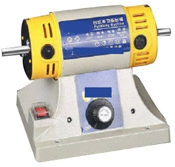 Rock Tumbler Kit, Machine de gravure de ponceuse à bande de bureau 350*50mm, meuleuse de Table rectifiant la Machine de polissage de Jade en métal de travail du bois ,Outils de bricolage(Only machine)