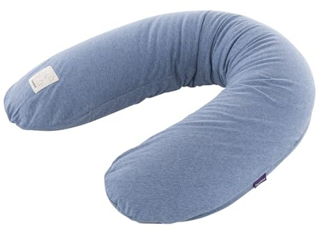 TRÄUMELAND Stillkissen – 180 cm, Elastisches und ergonomisches Schwangerschafts- und Stillkissen, Abnehmbarer & Waschbarer Bezug, Leise EPS-Füllung