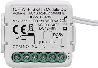 MHCOZY WiFi Smart Switch Relay Module for Smart Home,App Remote Access Control,Turn on PC, Garage Door
