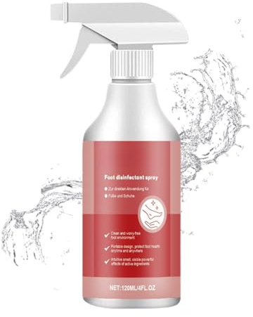 Cooling Foot Spray - Athletes Foot Care Spray - Refreshing FootSpray for Smelly Feet - Quickly Callus Removal for Cracked Foot Dead Skin Care - Portable Home & Travel Use - 120 ML