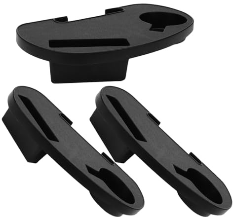 Homoyoyo Portavasos para Silla Reclinable de Plástico Durable, Bandeja Lateral Plegable con Clip Desmontable, Soporte para Bebidas y Snacks, Accesorio Portátil para Camping y Exteriores,