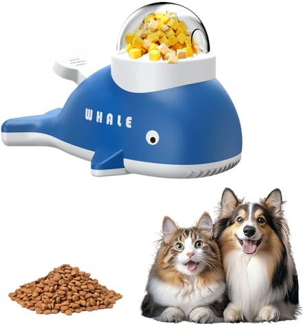 Interactive Dog Puzzle Toys Treat Dispenser Dog Toys, 2026 New Slow Feeder Toy for Dogs And Cats, Whale Pet Food Dispenser Dog Treat Toy for Small Pets Durable Anti Choking Stress Relief (1Pcs)