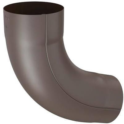 ZAMBELLI Curva pluviale 72 gradi, aggraffata monopezzo 80mm Marrone ramato | Curva tubo in acciaio zincato, elevata protezione anticorrosione, montaggio facile senza saldatura