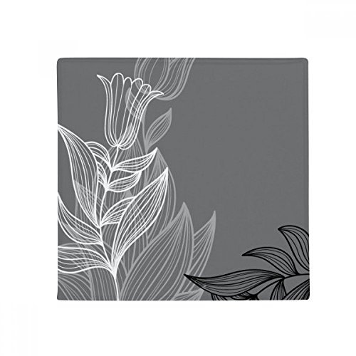 DIYthinker Fleur Plantes coloré Art Grain antidérapant Tapis de Sol pour Animal Domestique Porte de Cuisine de Maison carré 80 cm Cadeau