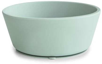 mushie Silikon Schüssel mit Rutschfestes Saugnapf | Futter- & Entwöhnungsschale für Babys & Kleinkinder | Spülmaschinenfest | Sichere, Hochwertige & Langlebige Erstausstattung | Cambridge Blue