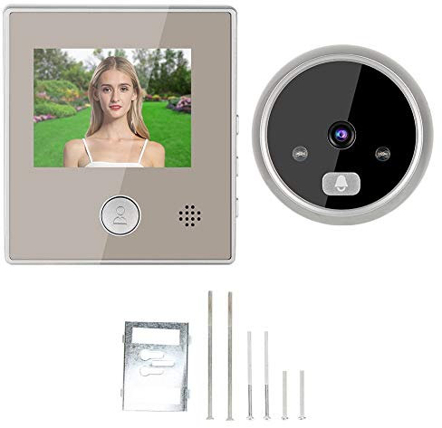 Phisscii Interphone,Sonnette Vidéo Filaire 3in Night Video Interphone Sonnette Filaire Système D'accès pour Appartement Interphone Caméra de Porte