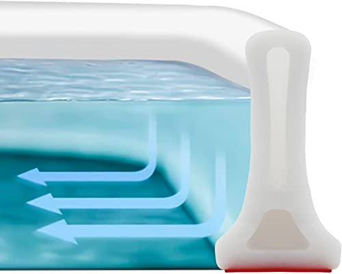DYHYUH Selbstklebende Duschdichtung Duschkabinen Dichtung, Dusche Wasserstop Wasserdichter Streifen, Silikondichtung für Nass-Und Trockentrennung für Küche, Badezimmer (80cm,Weiß)