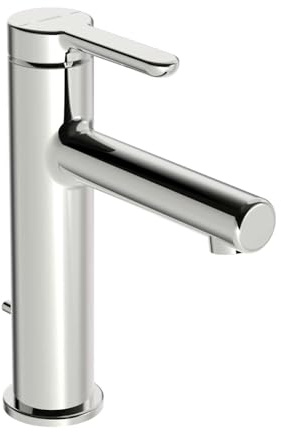 Hansa Waschtisch-Einhebelmischer HANSADESIGNO Style He o, m Gar, Ausl. 125mm, chr