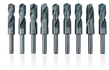 Bohrer, nitridbeschichtete Spiralbohrer, HSS-Bohrer, 13,5–21 mm, Lochschneider für Holz-/Metallbohrer, Pistolenbohrer (Gesamtlänge: 20 mm) (18 mm)