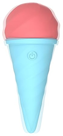 TYDAY Frauen AV Vaginal Vibrator Eis aufladbare Klitoris Brust Massage Stick Mini süßes Aussehen 11 Modi Vibration Spielzeug Silikon Erwachsenen Sex Spielzeug.(rosa)