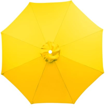 CEIEVER Replacement Parasol Cover, Replacement Parasol Canopy 2.7M/3M+6 Arms/8 Arms Replacement Parasol Fabric cover for Garden Umbrella (Green-2.7m+8 arms)