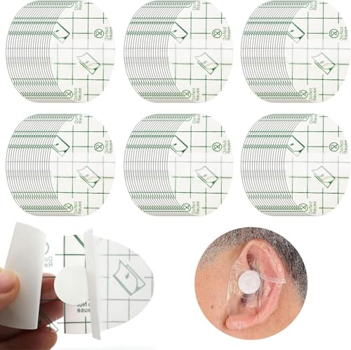 EUPSIIU 120 Stück Wasserdicht Ohr Patches, Einweg-Ohrenschutz mit Rundem Baumwollkern, Baby Ohr Wasserdichte Aufkleber, Schwimmen Kinder Ohrstöpsel, für Schwimmen Surfen Duschen (120 Stück)