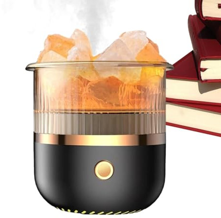 Novent Aromatherapy Diffuser | Crystal Lamp Humidifier - With 1 Pack Salt Stone Colorful Atmosphere Night Light Aromatherapy Machine for Toy Store