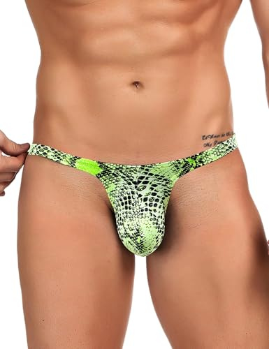 Ohyeahlady Sexiga Underkläder String Tanga för Män - T-Back Trosor i Buule, Stora Storlekar, Låg Midja, Ouvert Sissy Kalsonger