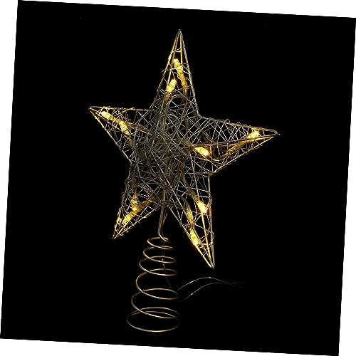 LABRIMP Stern Weihnachtsbaumspitze Leuchtend für Baumdekoration Christbaumspitze Weihnachtsschmuck Baumspitzendekoration Weihnachtsbaumschmuck