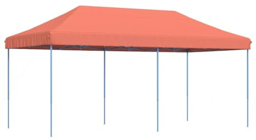 Gecheer Gazebo,Tenda,Pieghevole,da Giardino,Terracotta,6x3 m,Tenda,Tendone,per Festa,Eventi,Tendone da Esterno,Tenda da Giardino,Gazebo per Eventi