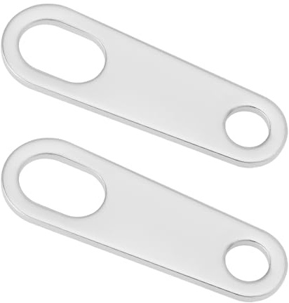 eMagTech 2 Stück Motorrad-Klingelhalterung aus Edelstahl Glücksglocken-Befestigungshalterung Länge 68 Mm Öffnung 20 Mm Und 10 Mm Geeignet für Motorräder Und Dreiräder Silber