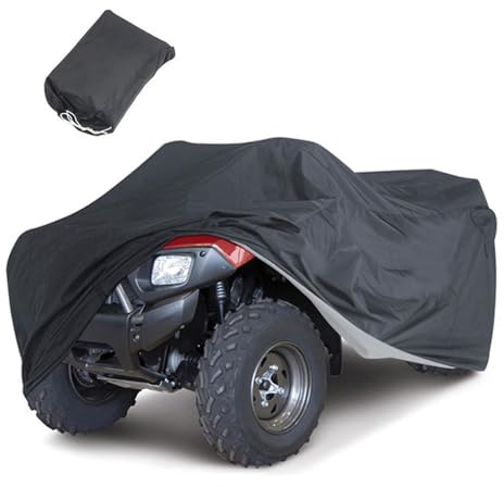 Waterproof Quad Cover, Sturdy Vehicle Cover, Heavy Duty ATV Storage, ATV Outdoor Protection, Sturdy Anti-Static Quad Cover Designed for All-Weather Outdoor Storage and Vehicle Protection