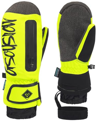 Winterhandschuhe Damen Herren, Wasserdicht Fausthandschuhe Winter Warme Fäustlinge, Thermo Fahrradhandschuhe Skihandschuhe Touchscreen Snowboard Handschuh