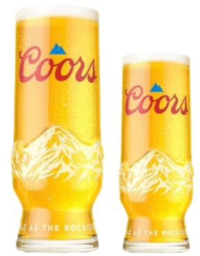 Laurie's pub- och bartillbehör | Coors ölglas, 1 pint och 1 halvpint