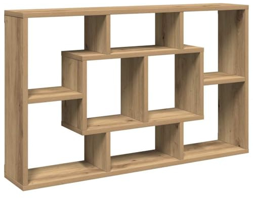 vidaXL Wandregal Artisan-Eiche 85 x 16 x 52,5 cm Holzwerkstoff