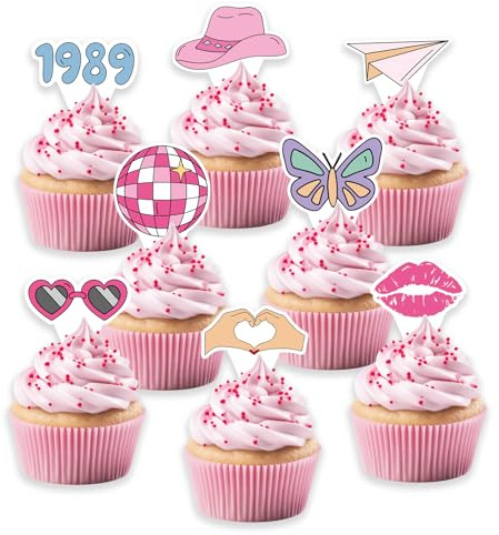 24PCS Singer Birthday Cupcake Topper
