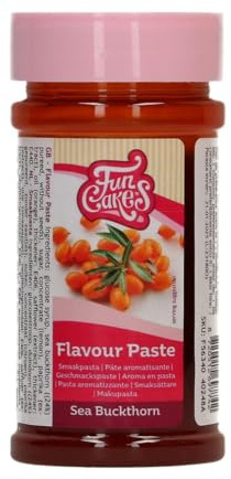 FunCakes Flavour Paste Espino Amarillo: Pasta de Aroma Alimentaria para Decoración de Tartas, Adecuada para Masas y Rellenos - 100 g