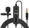 Qukaim SYNCO Lav-S8 - Micrófono Lavalier Profional, micrófono omnidireccional con clip con reducción de ruido, cable de 8 m de largo para DSLR, smartphone, PC, grabación de video, vlogging, enseñanza