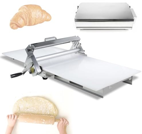 Sfogliatrice commerciale, macchina per pasta sfoglia in acciaio inossidabile, sfogliatrice con spessore regolabile per croissant perfetti, pasta sfoglia