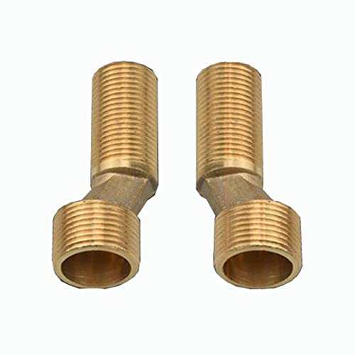 LWJSOCP Raccordi per rubinetti, Rubinetto angolare a Vite eccentrica, Adattatore per Rubinetto del Bagno, Kit di Fissaggio per Doccia, Adattatore Cromato da g3/4 a g1/2, Riduttore in Ottone da 3/4 a